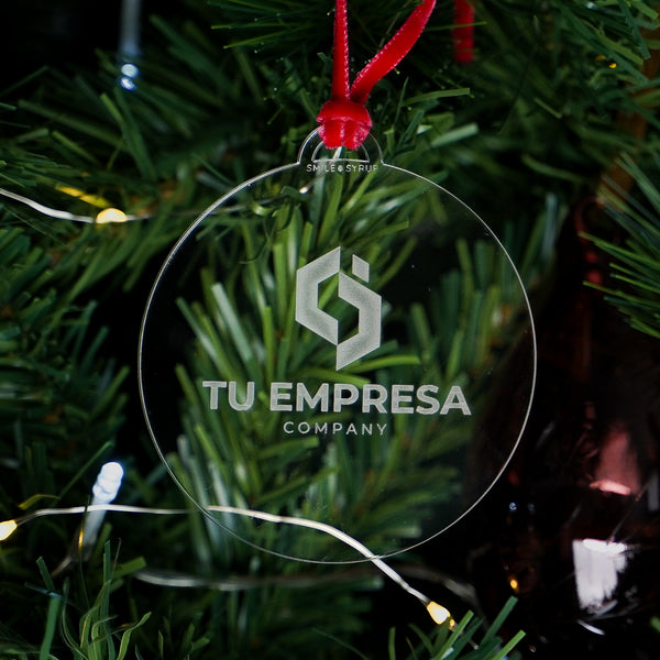 Bola Navidad personalizada logo transparente