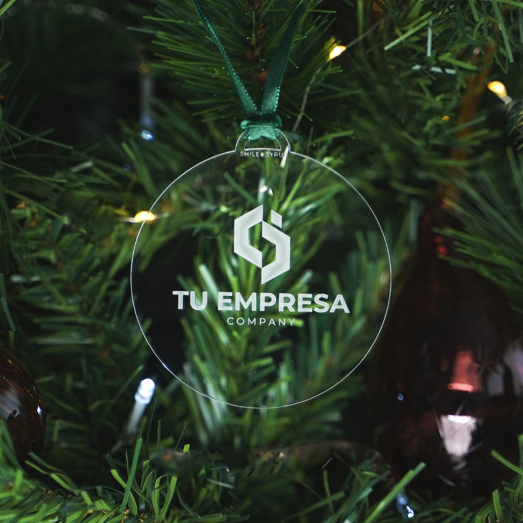 Bola Navidad personalizada logo transparente